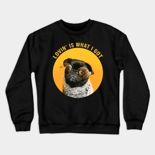 Lovin' Is What I Got - cool dog Crewneck Sweatshirt